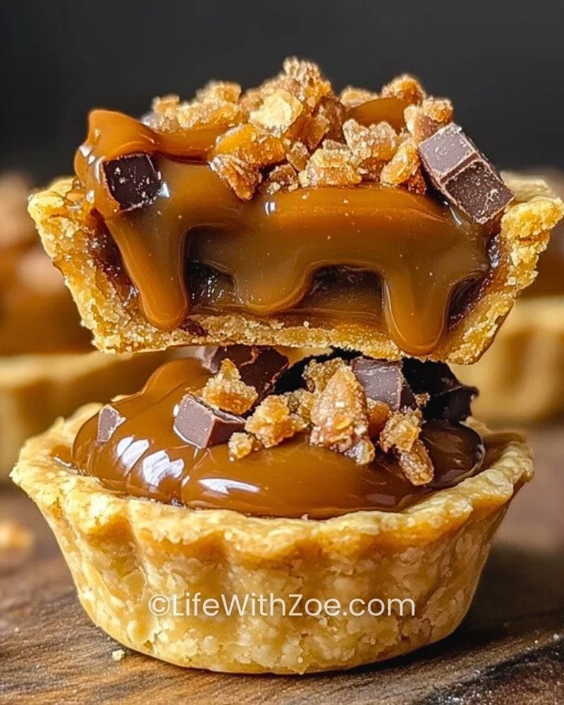 Butterfinger Caramel Crunch Mini Pies