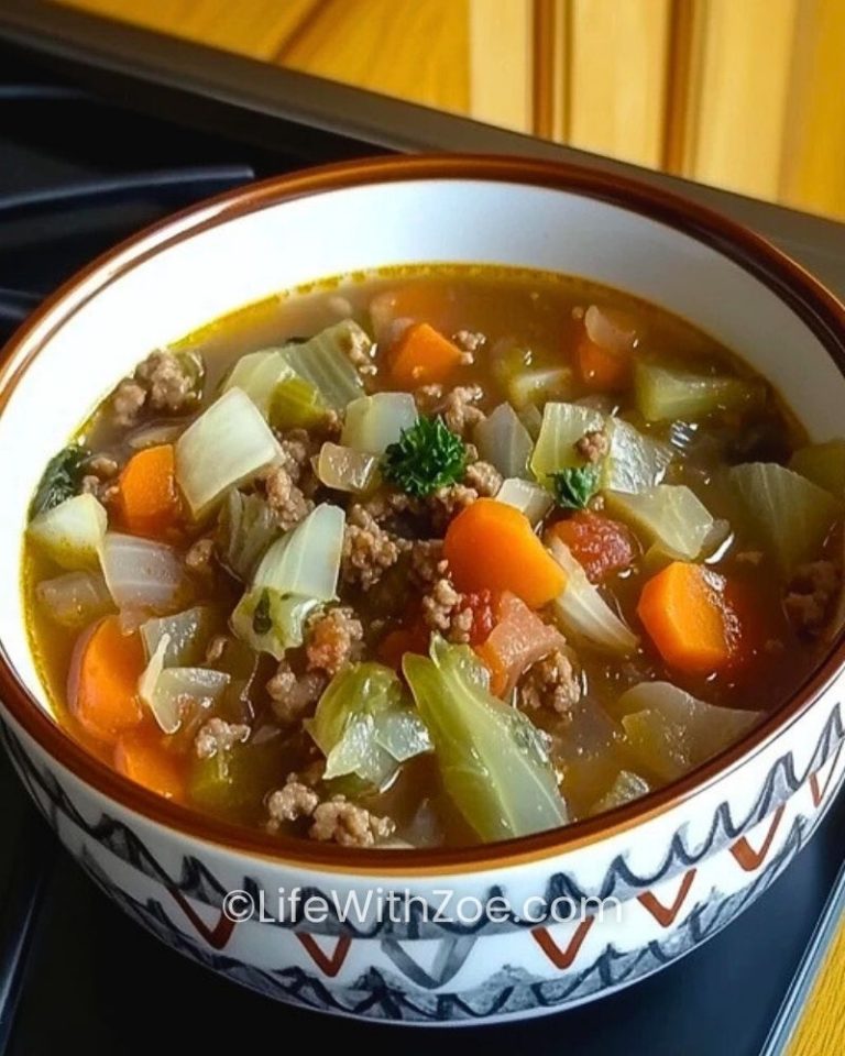 Cabbage Soup with Ground Beef