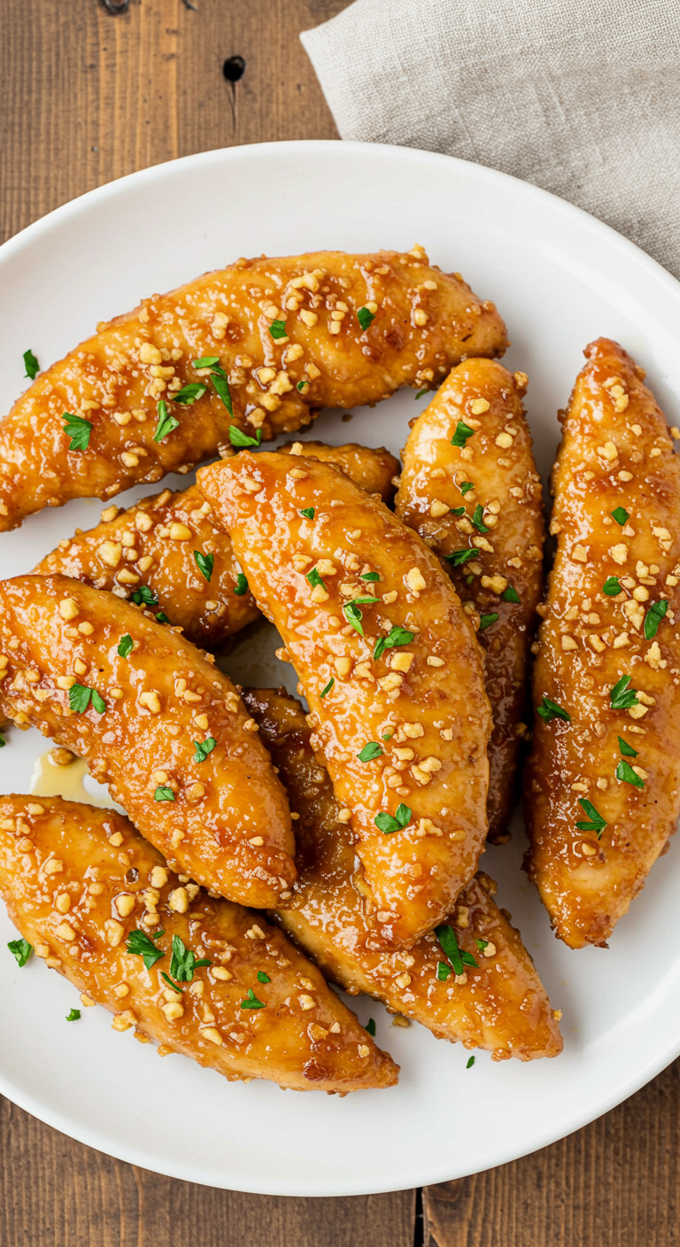 Air Fryer Honey Butter Garlic Chicken Tenders