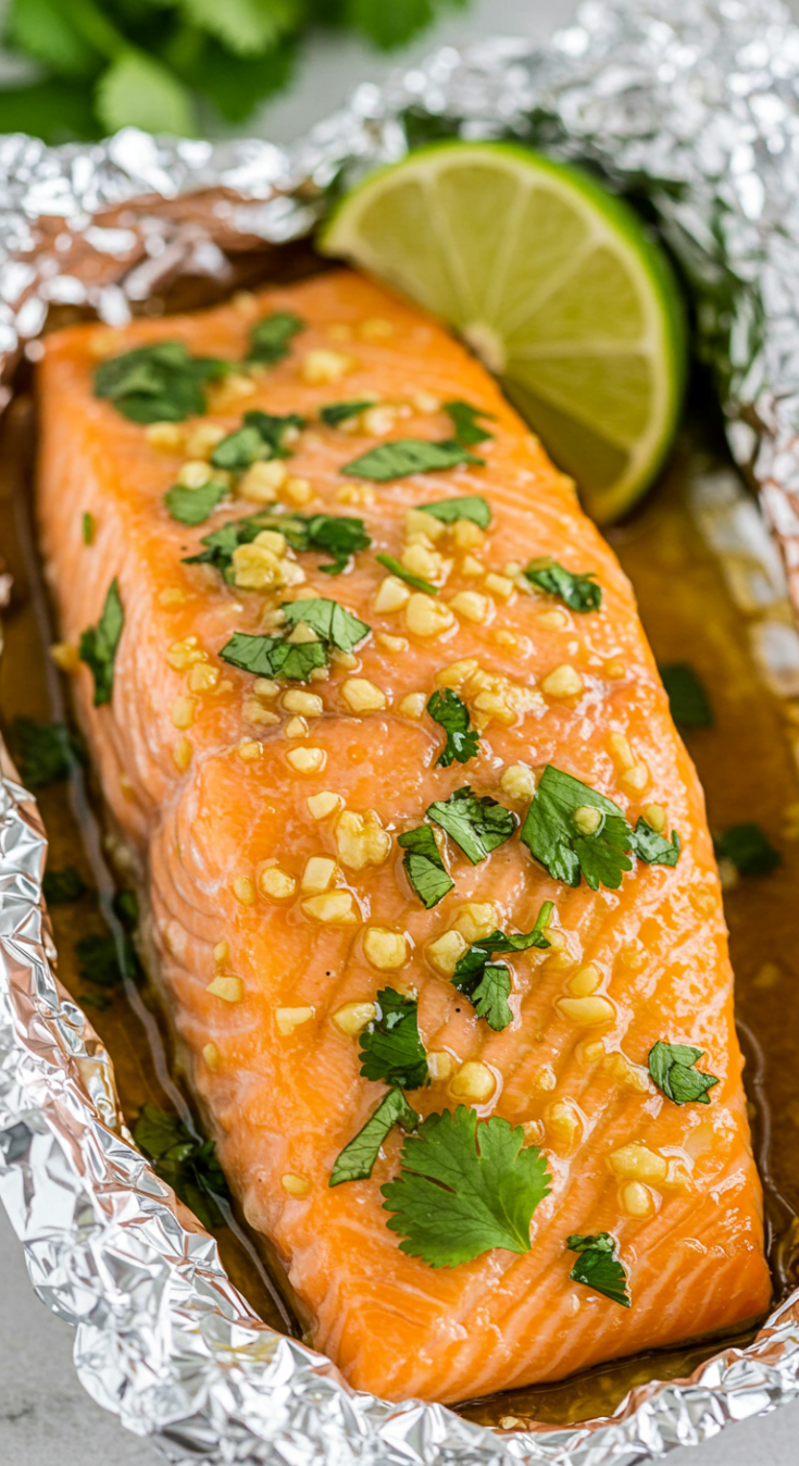 Cilantro Lime Honey Garlic Salmon