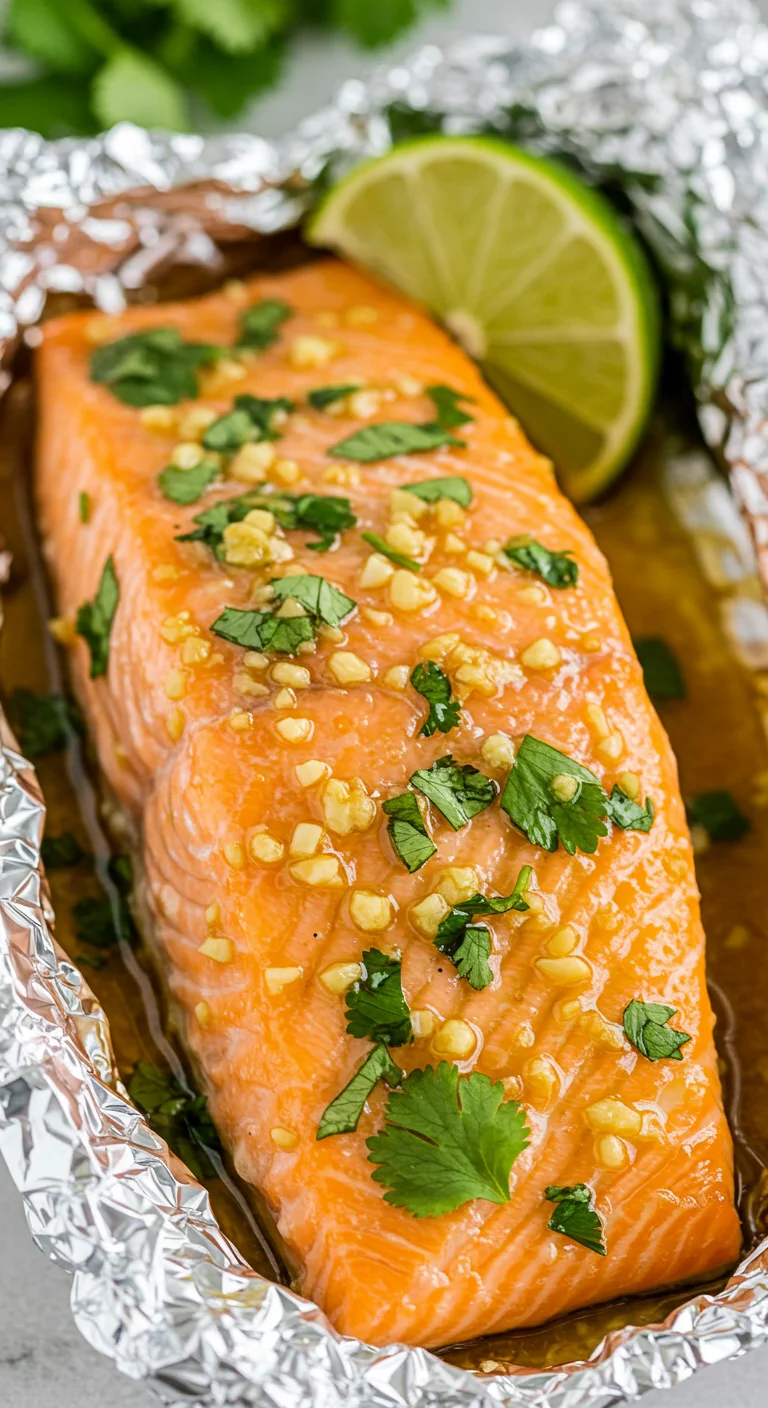 Cilantro Lime Honey Garlic Salmon