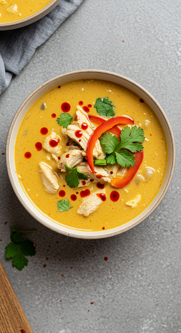 Crockpot Thai Coconut Chicken Soup Recipe