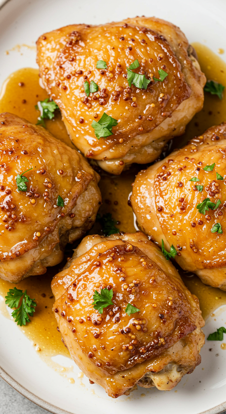 Honey Mustard Chicken Thighs
