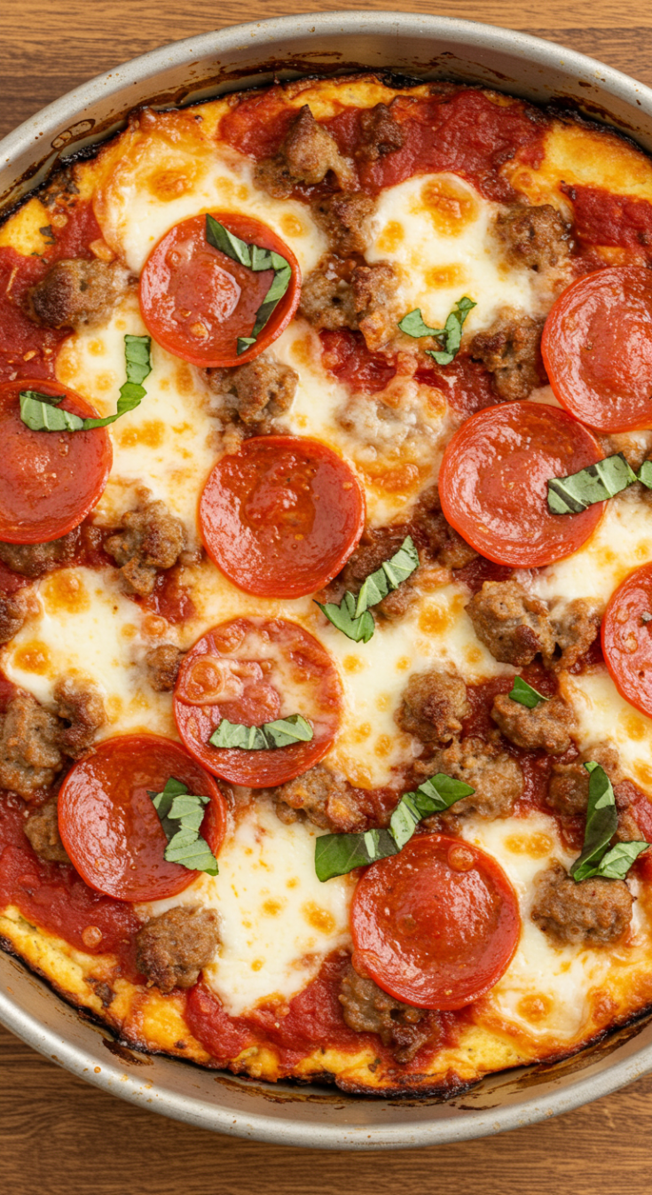 Low Carb Crustless Pizza Bowl Recipe