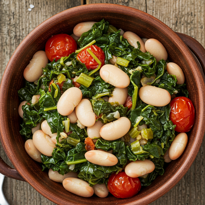 Mediterranean White Beans & Greens Recipe