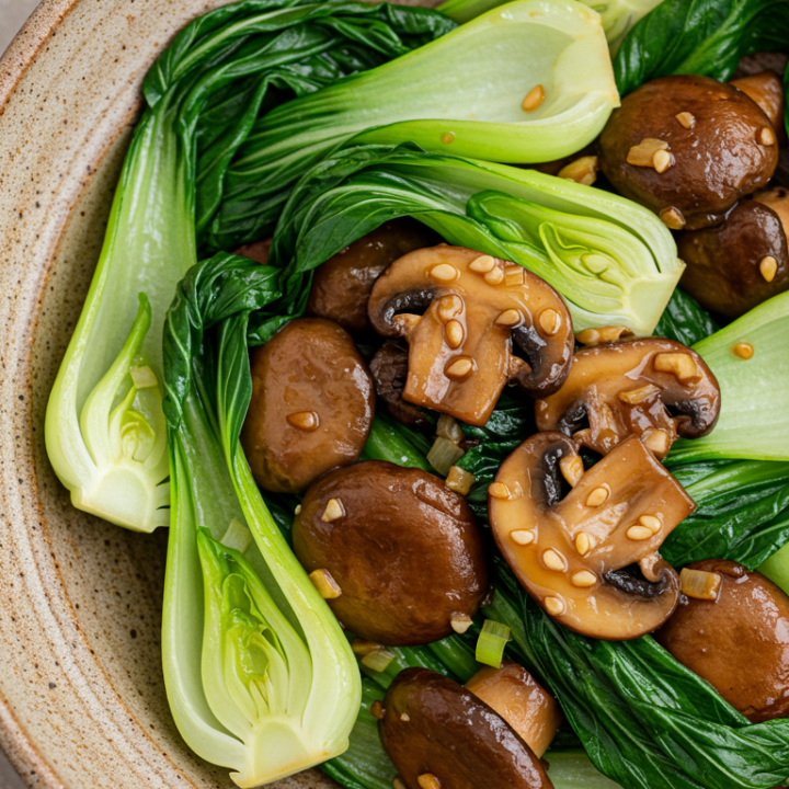 Mushroom & Bok Choy Stir-Fry Recipe