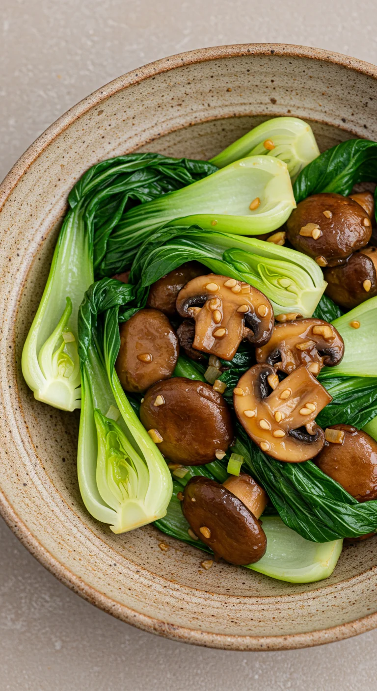 Mushroom & Bok Choy Stir-Fry Recipe