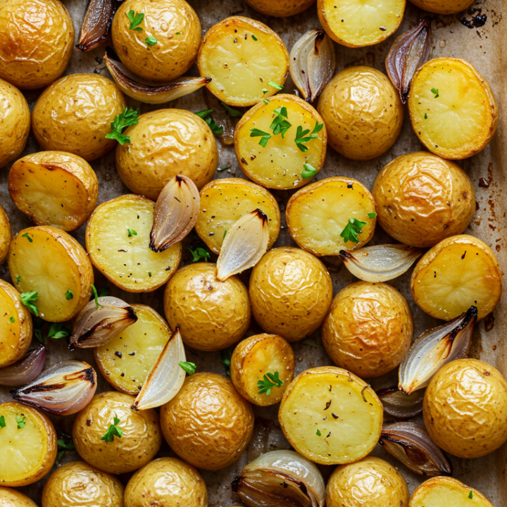 Oven Fried Potatoes & Onions Recipe