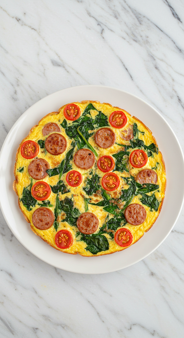 Sausage and Spinach Frittata