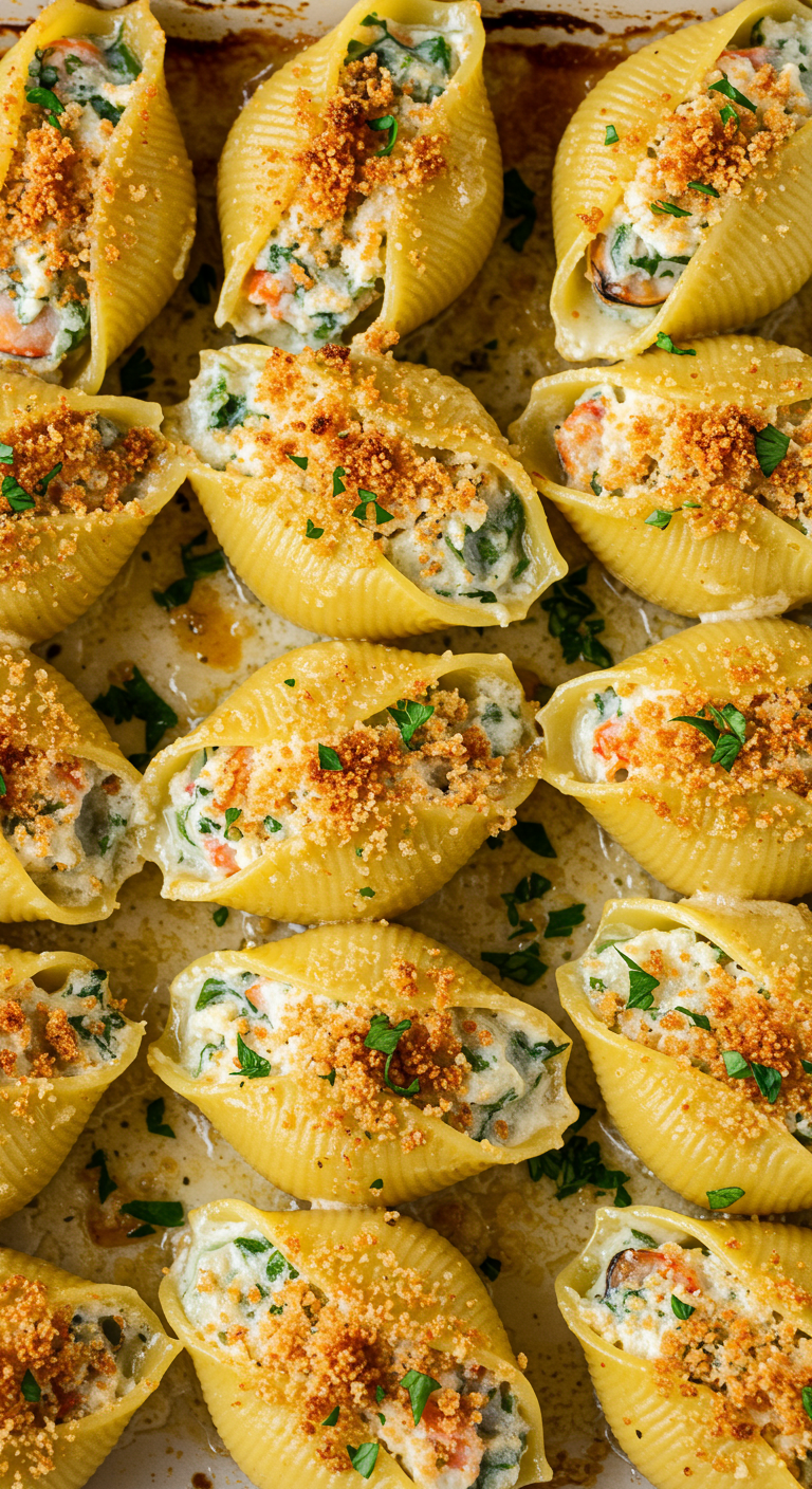 Seafood Stuffed Shells Recipe