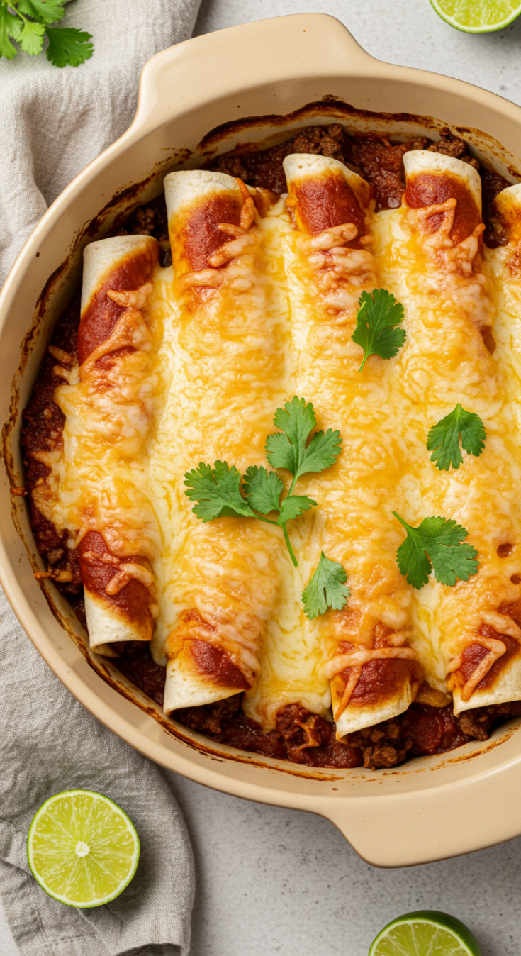 Tex-Mex Beef Enchiladas Recipe