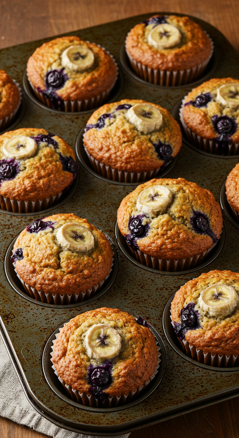 Blueberry Banana Muffins