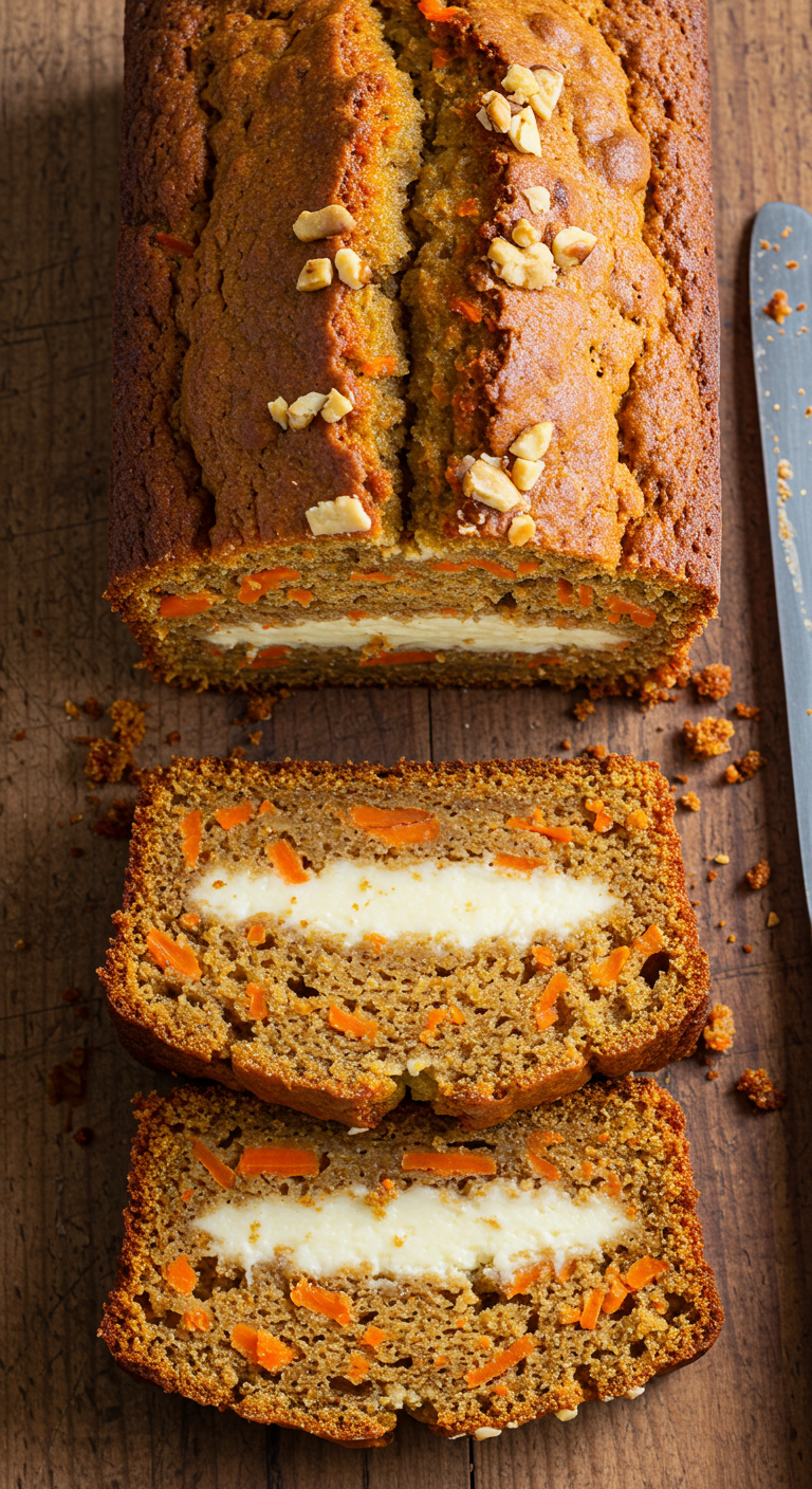 Carrot Cake Loaf with Filling