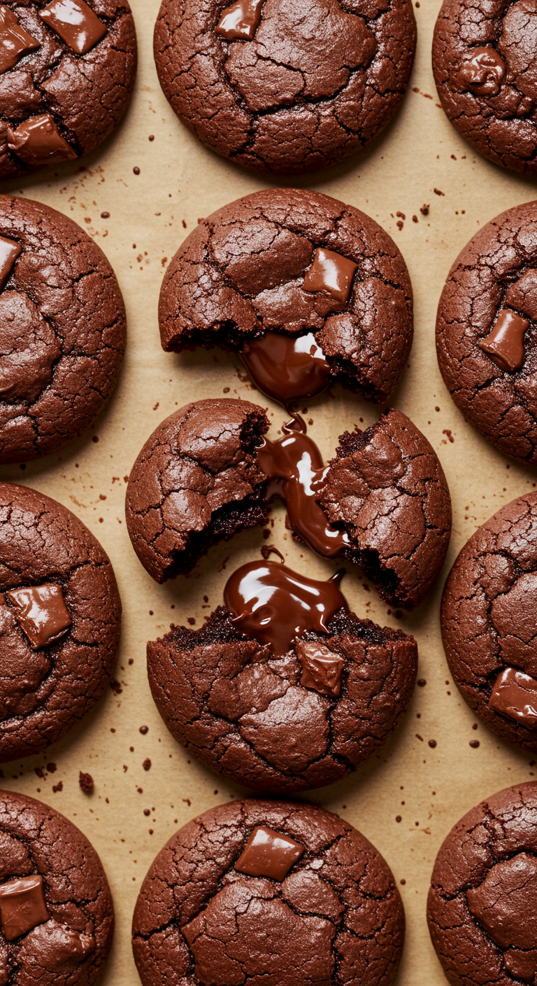 Chocolate Lava Brownie Cookies
