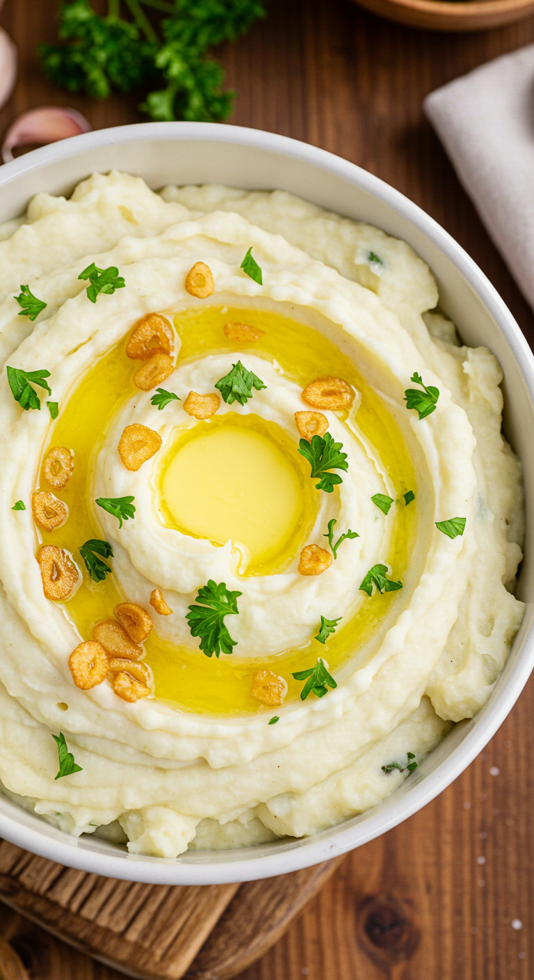 Creamy Garlic and Herb Mashed Potatoes