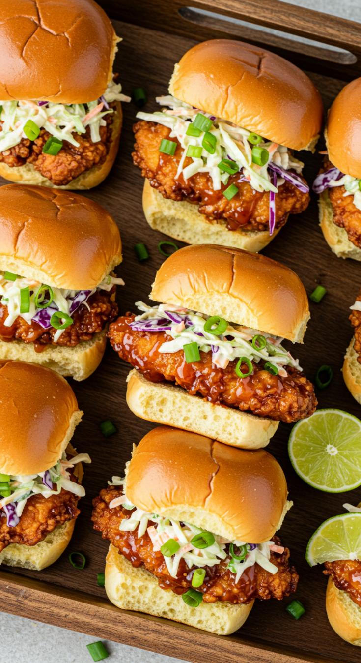 Easy Bang Bang Chicken Sliders