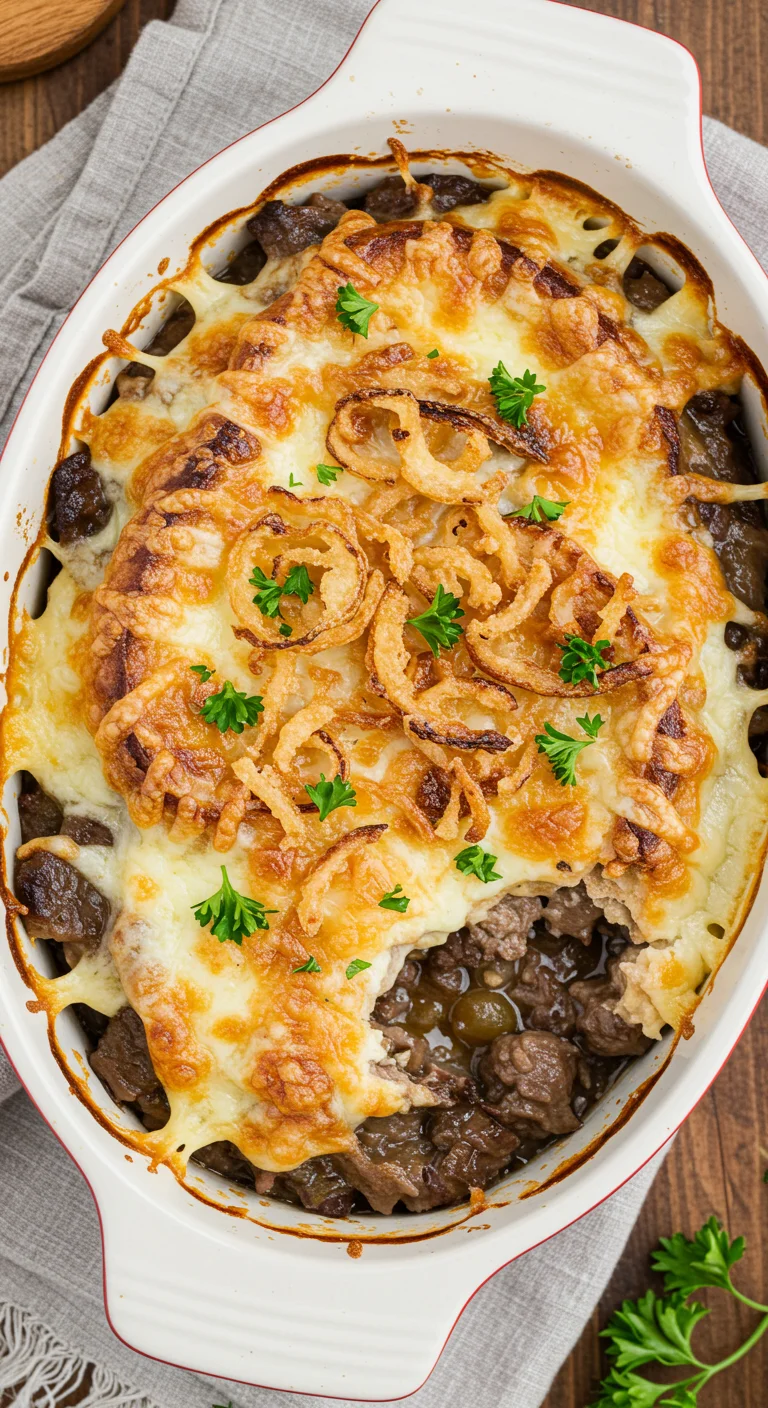 French Onion Beef Casserole