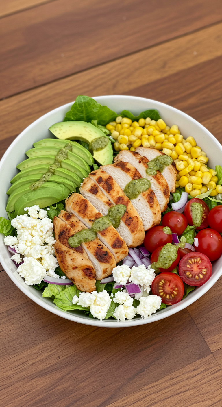 Grilled Chicken & Avocado Salad Bowl