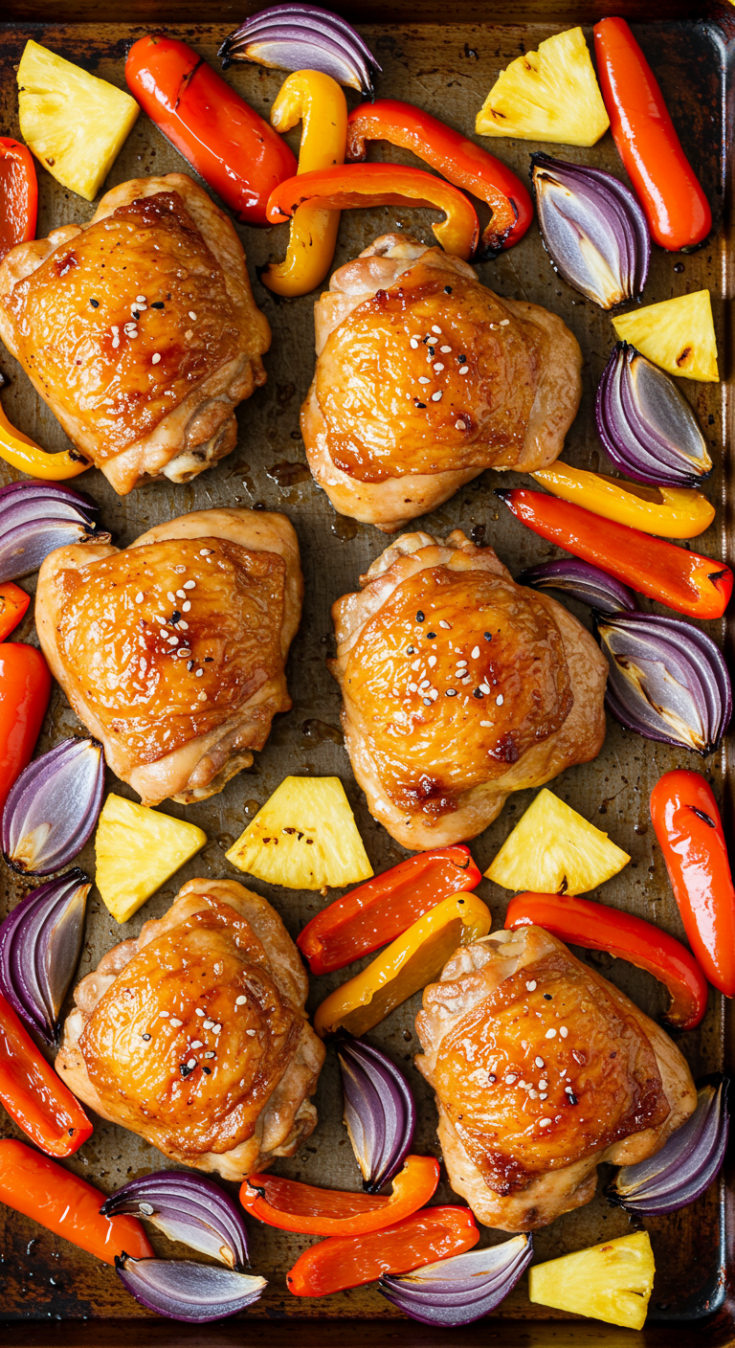 Hawaiian Chicken Sheet Pan