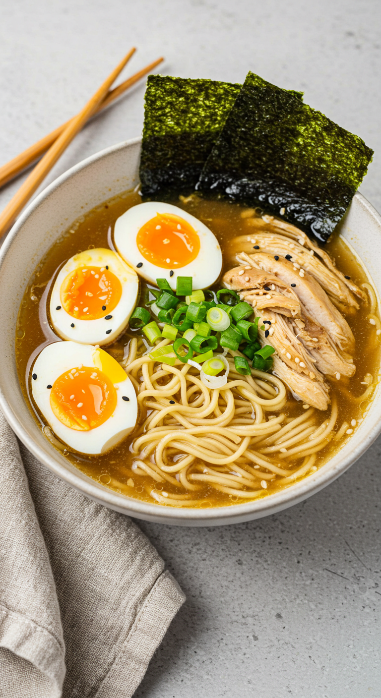 Homemade Chicken Ramen Soup