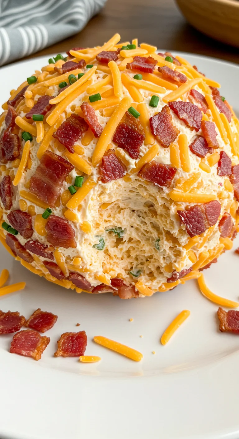Irresistible Cheddar Ranch Cheese Ball
