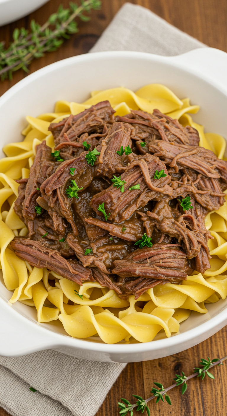 Mississippi Beef and Noodles