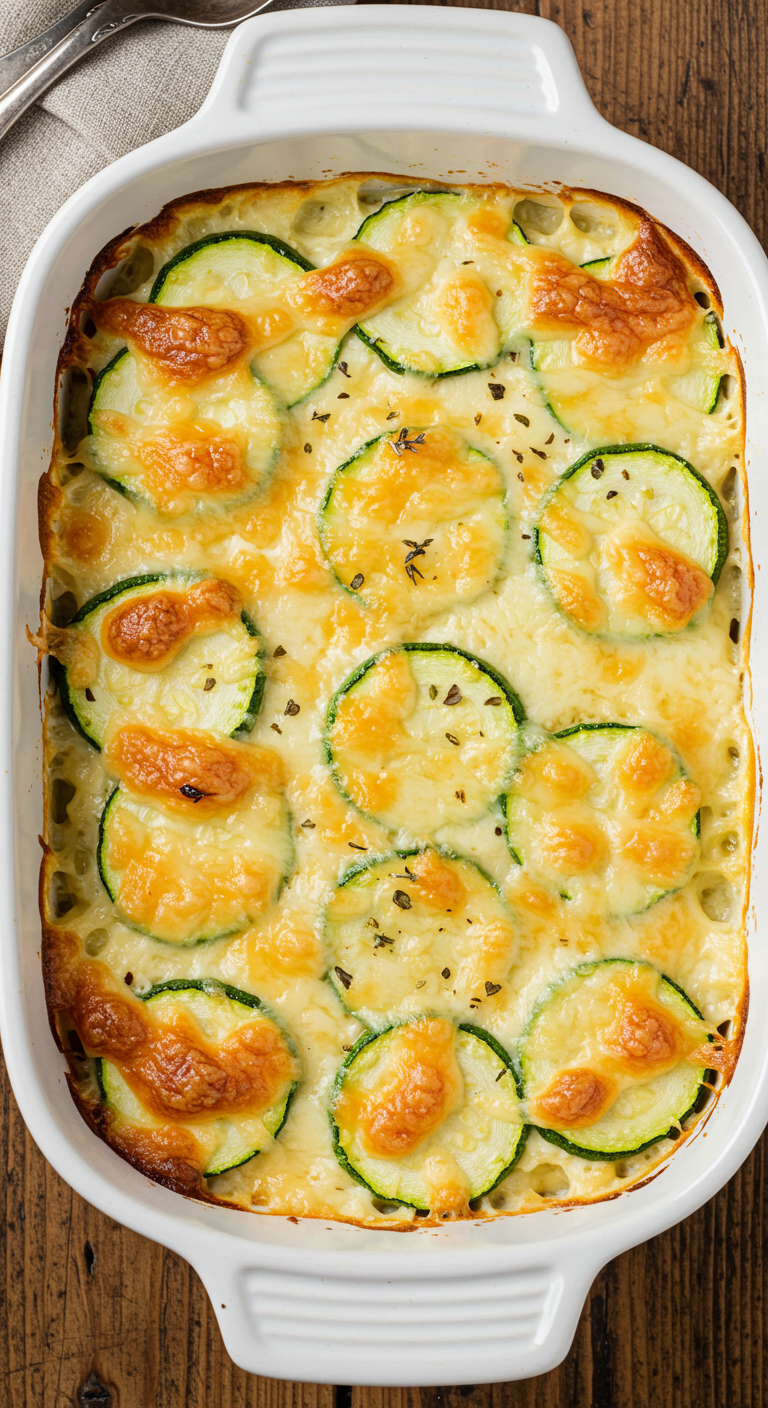 Oven Baked Zucchini and Cheese