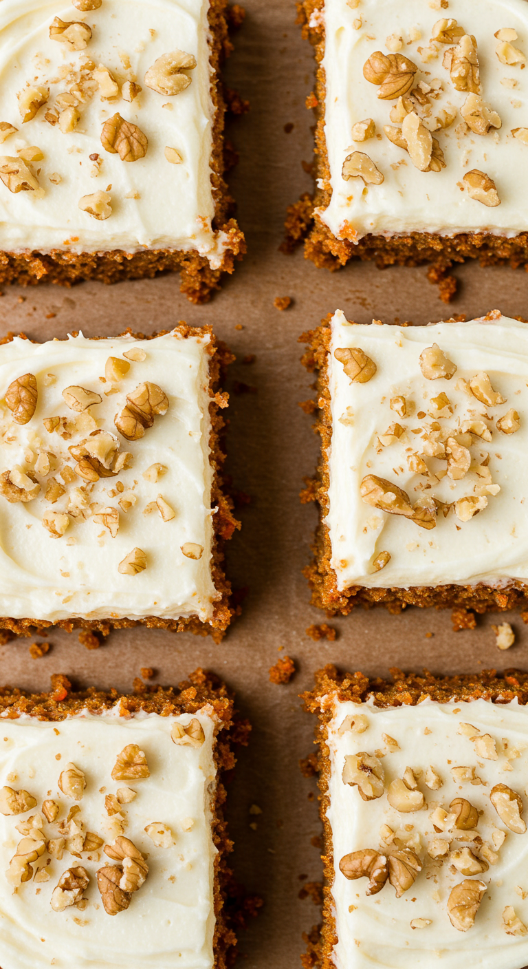 Decadent Carrot Cake Bars with Cream Cheese Frosting