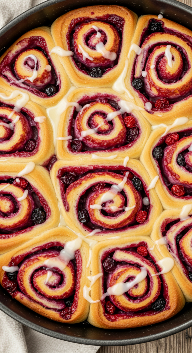 Sweet Rolls with Berry Twist
