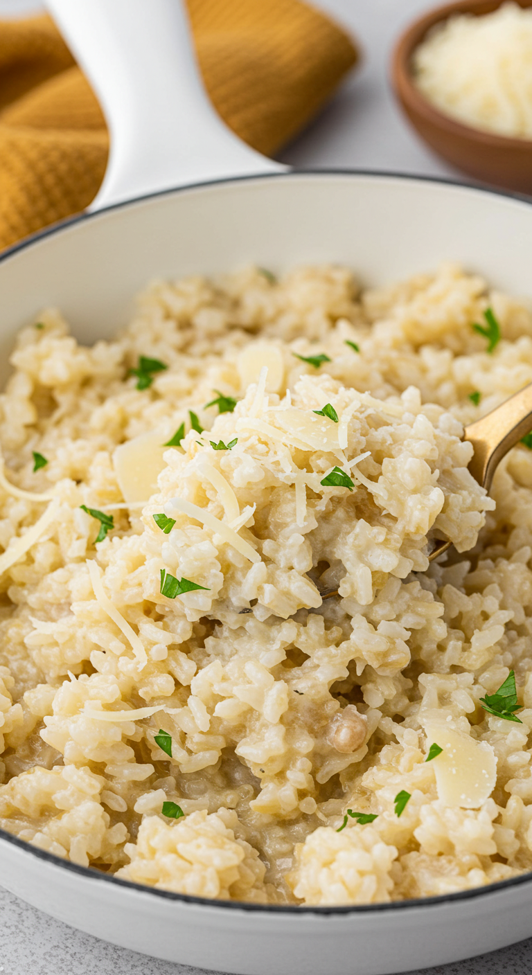 Creamy Parmesan Garlic Butter Rice