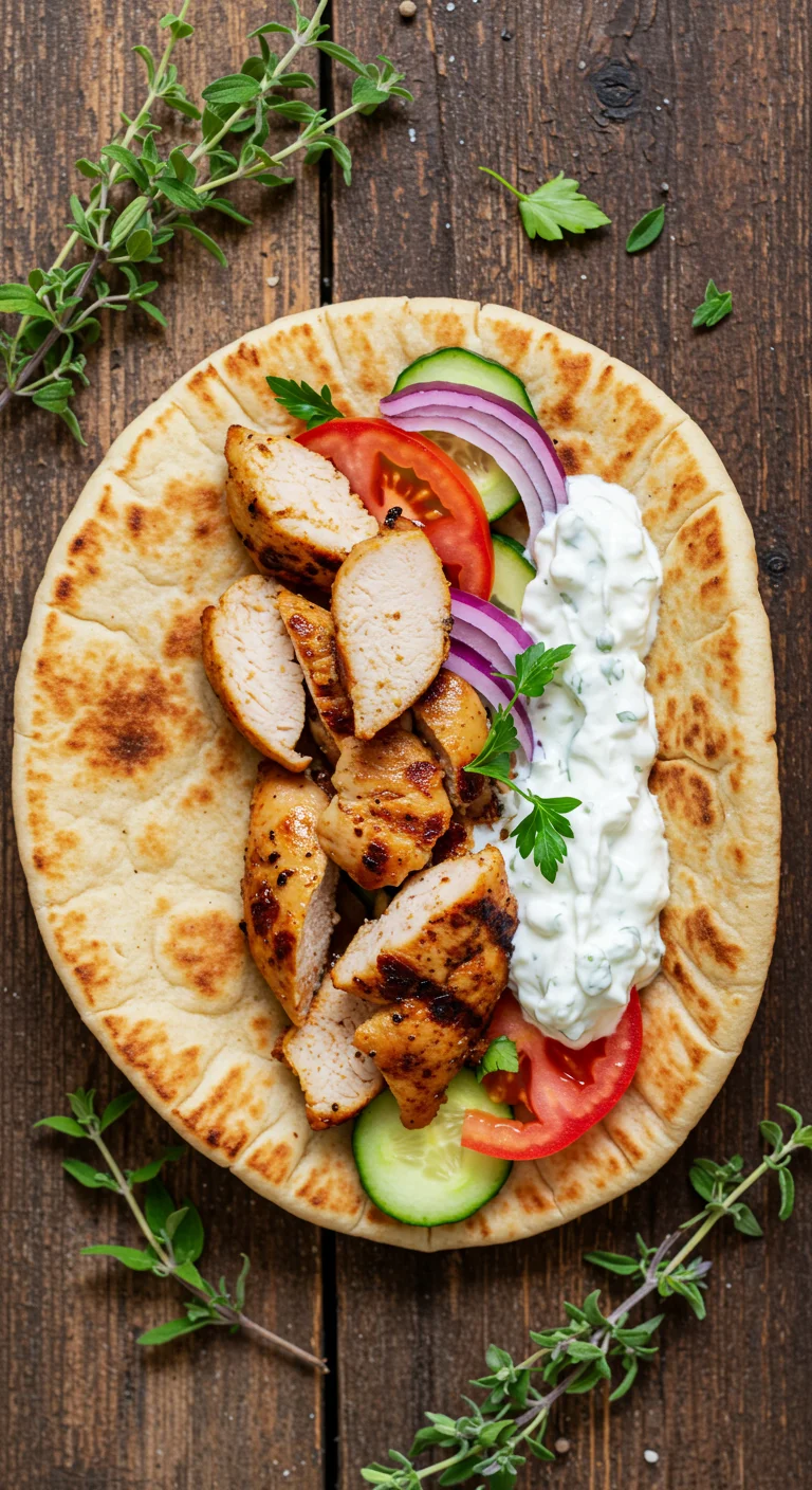Greek Chicken Gyros