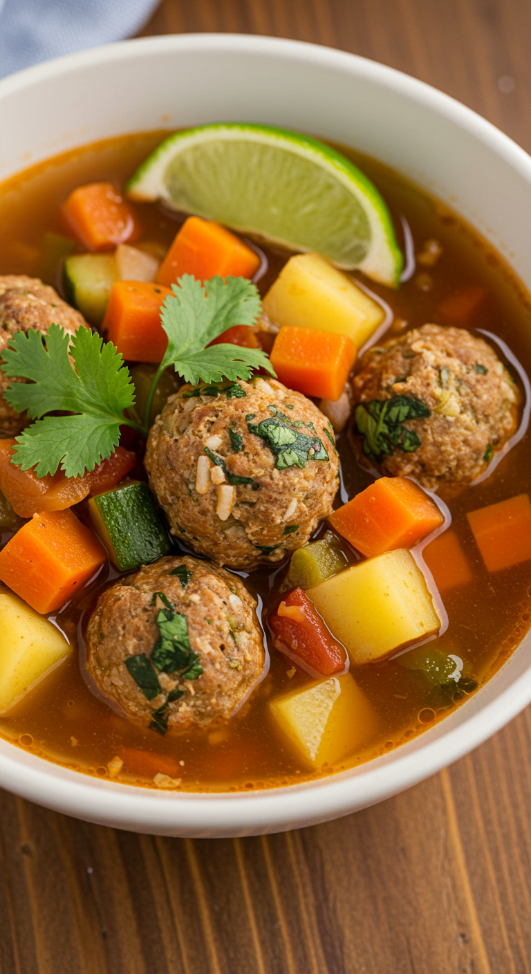 Albondigas Mexican Meatball Soup