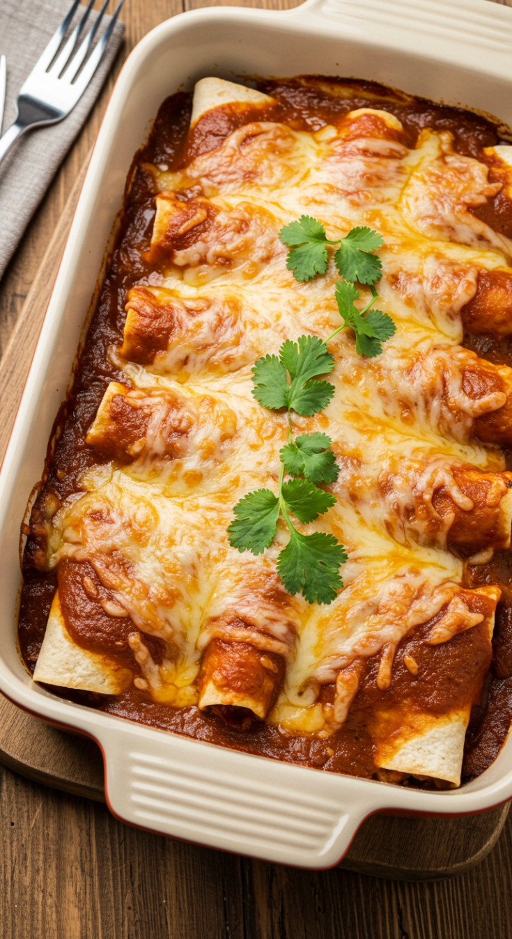 Cheese Enchiladas with Chili Gravy