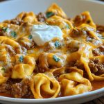 Cheesy Beef Enchilada Tortellini