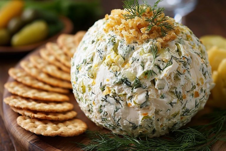 Creamy Dill Pickle Cheese Ball