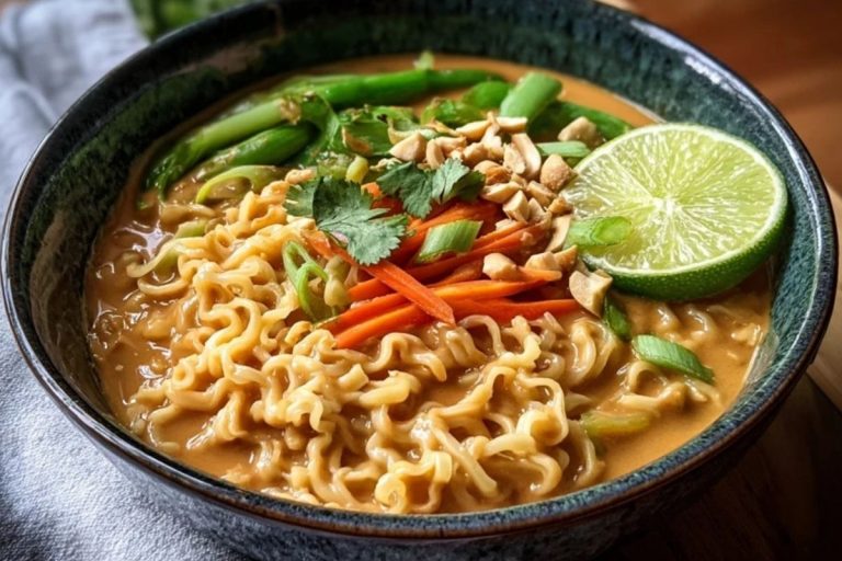 Creamy Spicy Thai Peanut Ramen
