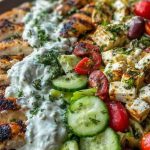 Grilled Chicken Greek Salad with Tzatziki 1