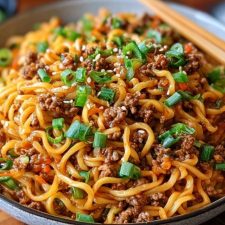 Simple Asian Ground Beef Noodles Recipe Ready in Minutes