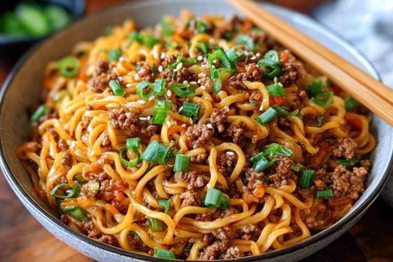 Simple Asian Ground Beef Noodles Recipe Ready in Minutes
