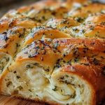 Swirled Garlic Herb And Cheese Bread