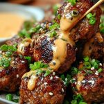 The Best Korean BBQ Meatballs with Spicy Mayo Dip