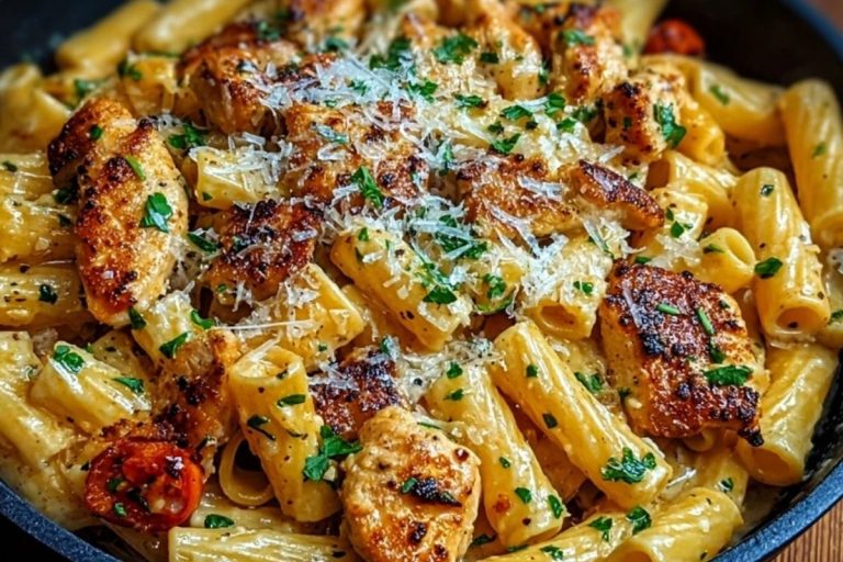 The Best Garlic Butter Chicken Rigatoni Recipe