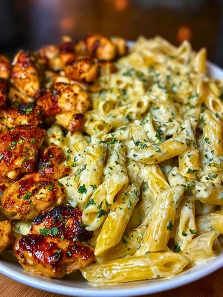 Cajun Garlic Butter Chicken Penne in Creamy Parmesan Sauce 2