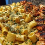 Cheesy Rigatoni with Garlic Parmesan Chicken 1