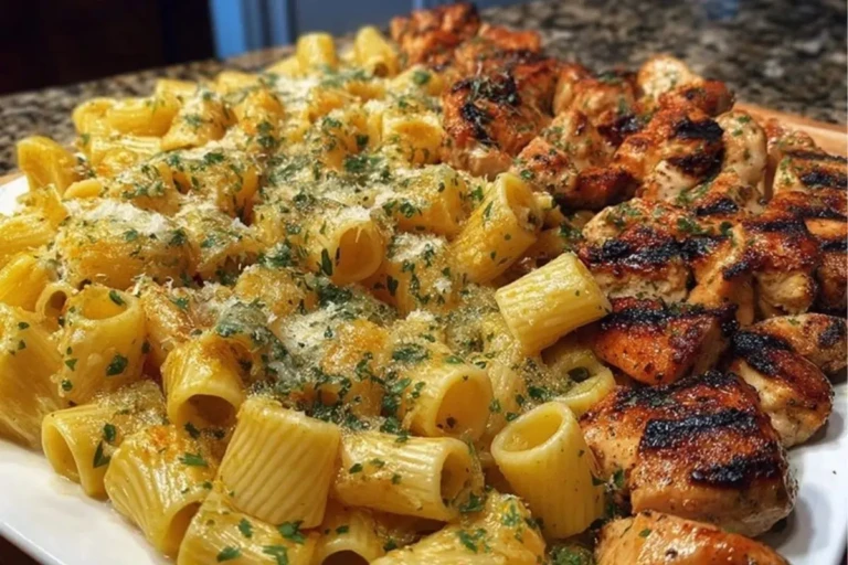 Cheesy Rigatoni with Garlic Parmesan Chicken 1