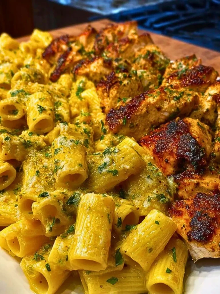 Cheesy Rigatoni with Garlic Parmesan Chicken 2