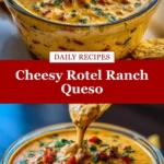 Cheesy Rotel Ranch Queso Pin
