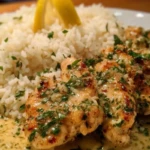 Chicken Scampi with Garlic Parmesan Rice 1
