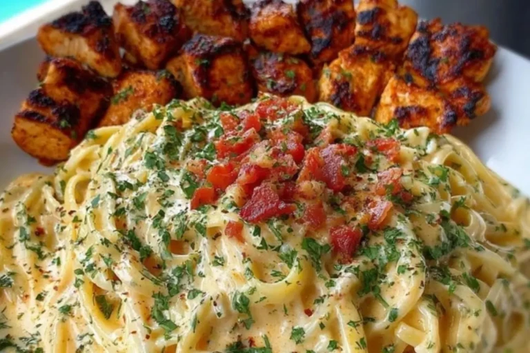 Creamy Cajun Chicken Linguine with Spicy Garlic Cheese Sauce 1