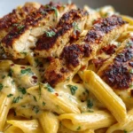 Creamy Cajun Chicken Penne Pasta with Garlic Mozzarella Sauce 1
